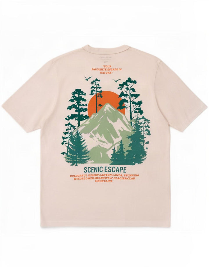 Jack & Jones T-Shirt Graphique Homme Blanc Moyen Coton