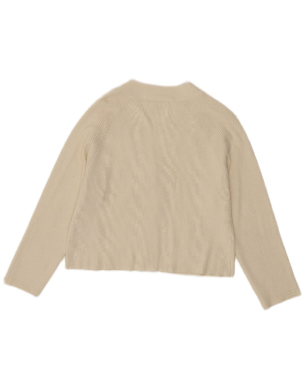 Zara Cardigan court pour fille 11-12 ans Beige Viscose