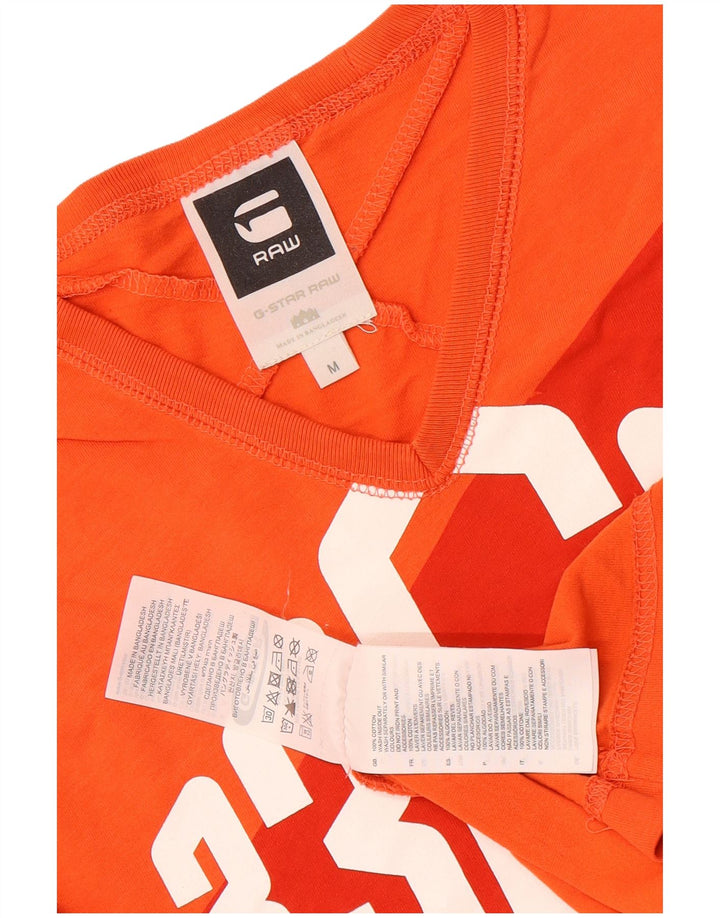 G-Star T-Shirt Graphique Homme Orange Moyen Coton