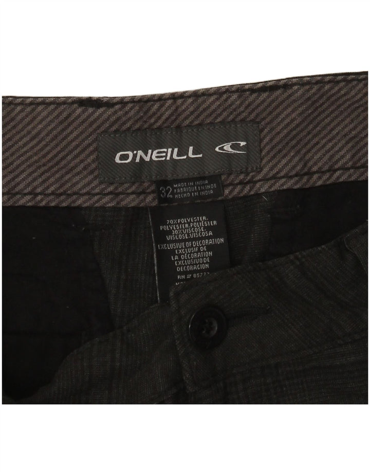 O'NEILL Short Chino Homme W32 Gris Moyen à Carreaux Polyester