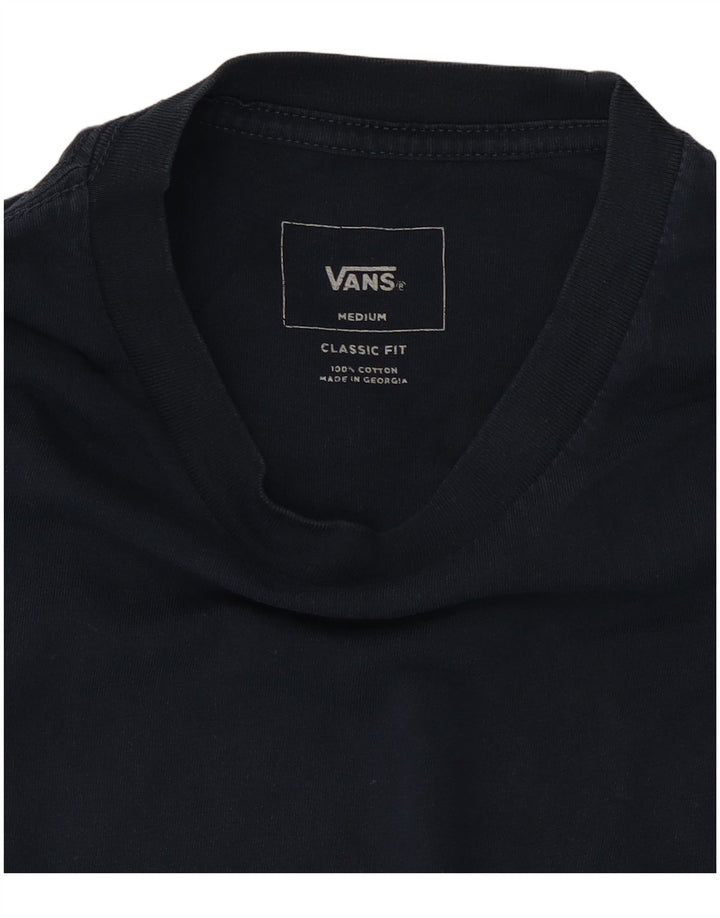 VANS T-shirt coupe classique pour homme en coton bleu marine moyen