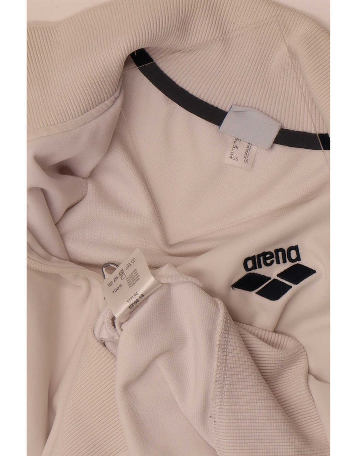 Arena Veste de Survêtement Graphique Homme XL Blanc Polyester