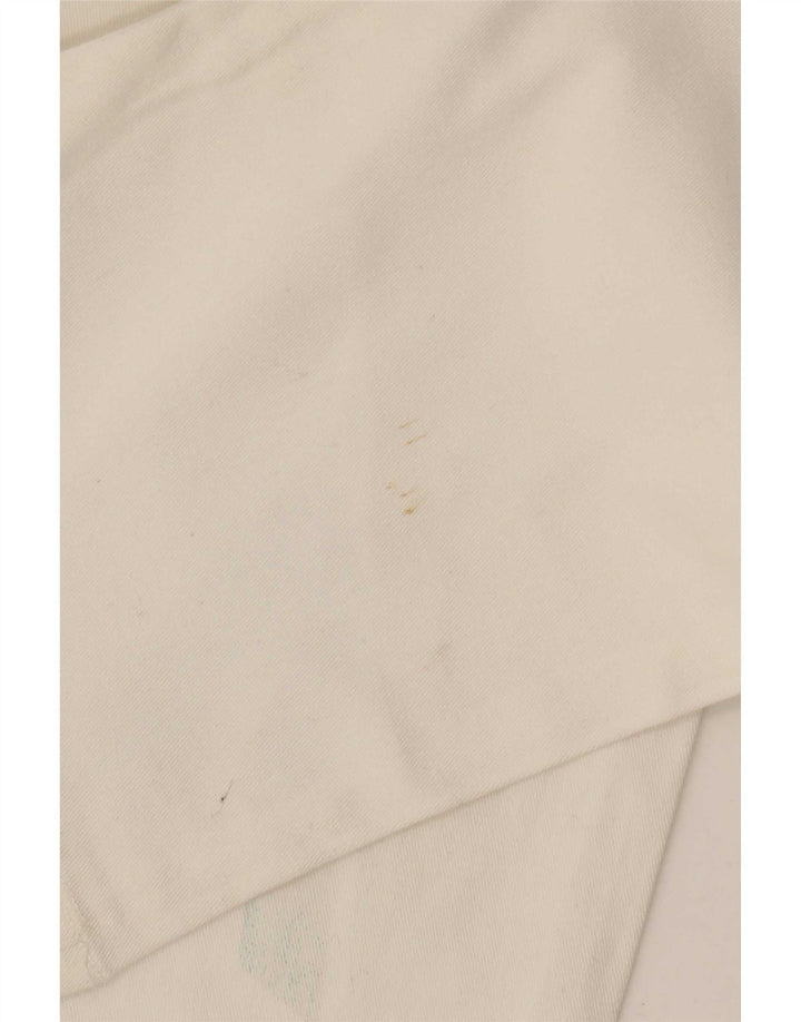 Krizia Jean Droit Graphique W30 L29 Femme Blanc