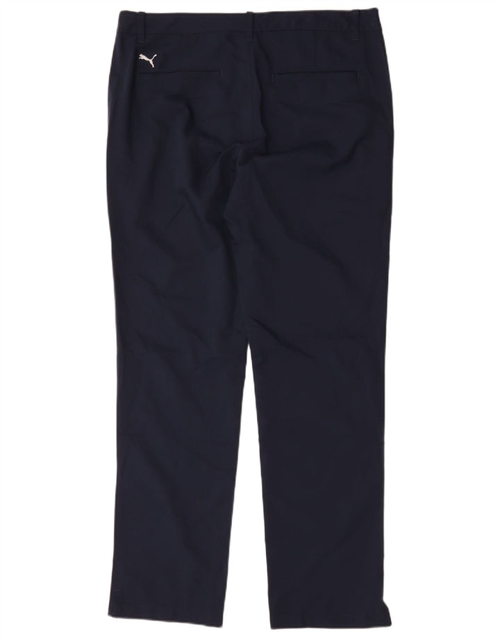 Puma Pantalon Chino Droit Homme W34 L32 Bleu Marine Polyester