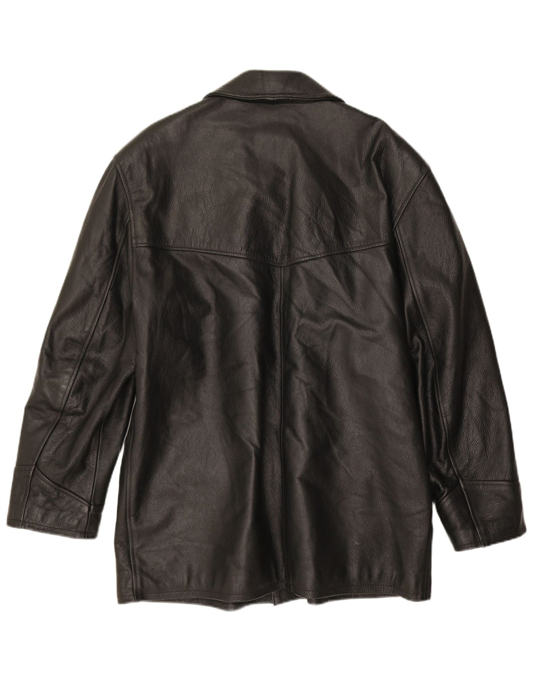 veste en cuir homme vintage UK 40 Grand cuir noir