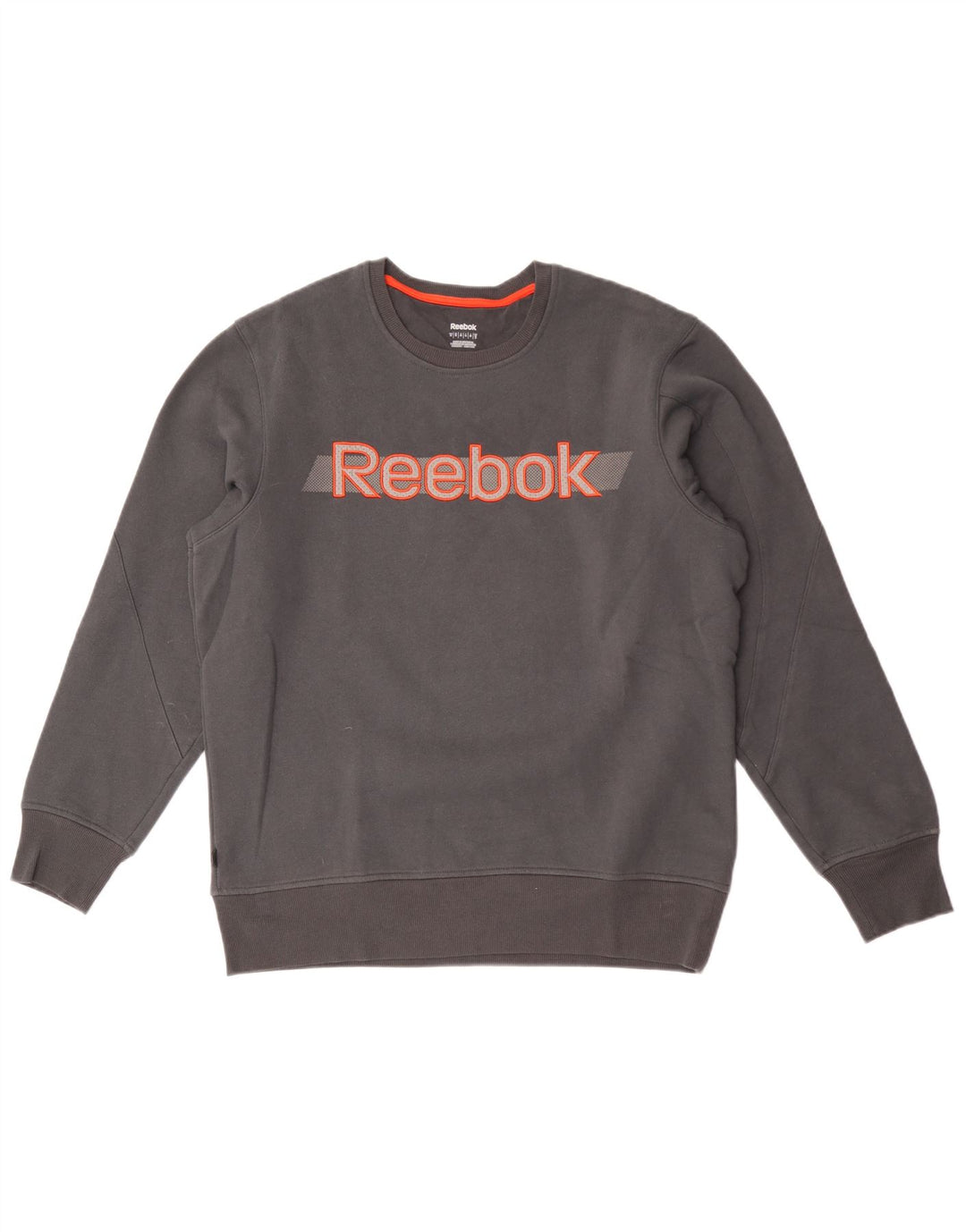 Reebok Sweatshirt Graphic Sweatshirt Jumper Homme Gris Moyen Coton