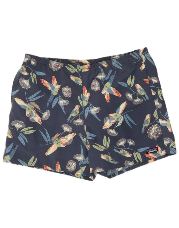 Patagonia Short de Bain Homme Large Bleu Marine Floral Nylon