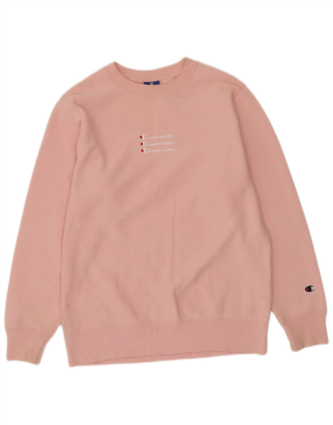 Champion Sweat-shirt surdimensionné pour femme UK 10 Petit coton rose