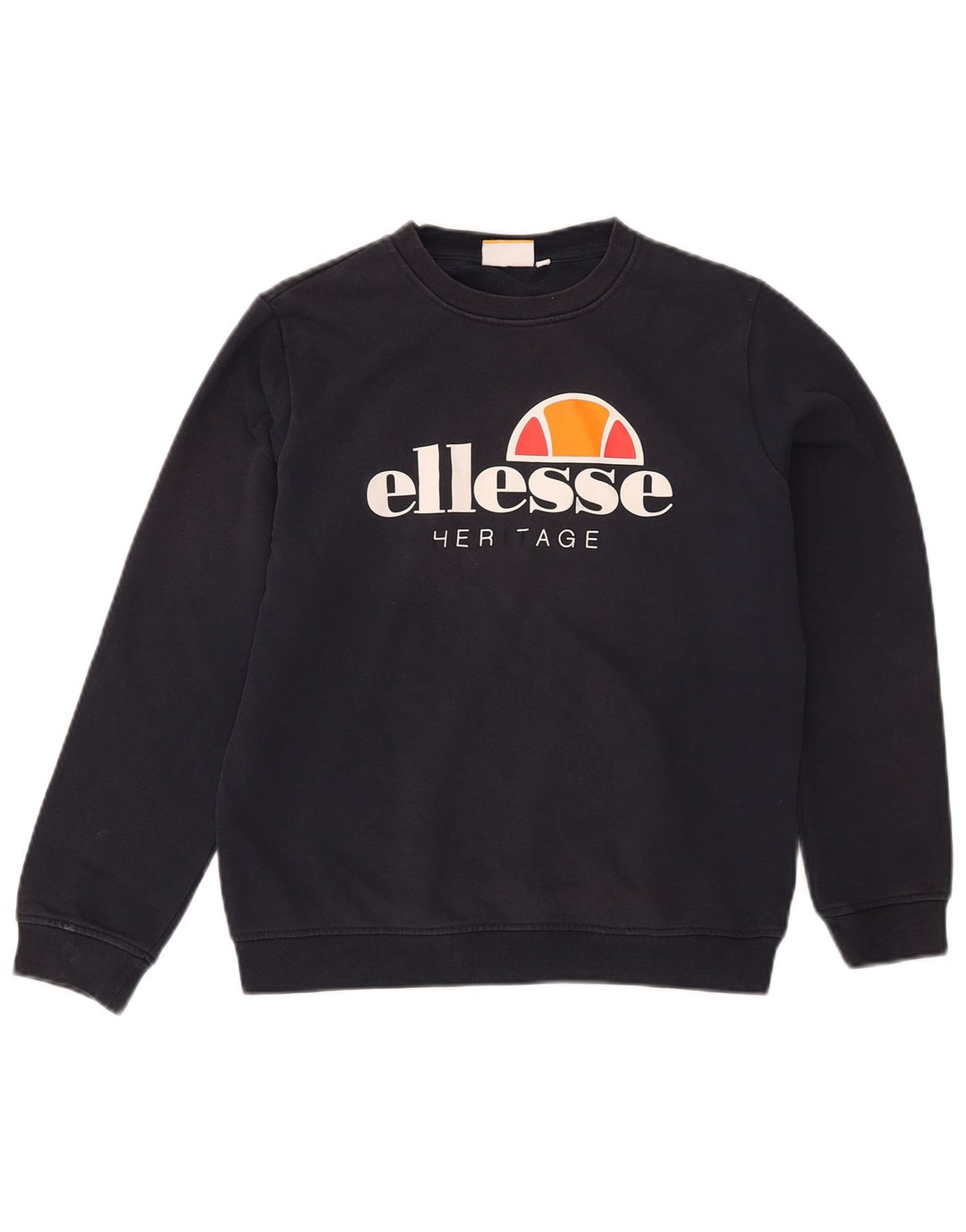 Ellesse Sweat-shirt graphique pour garçon 11-12 ans Bleu marine en coton