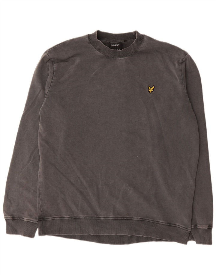 Lyle & Scott Sweat-shirt pour homme en coton gris Taille L