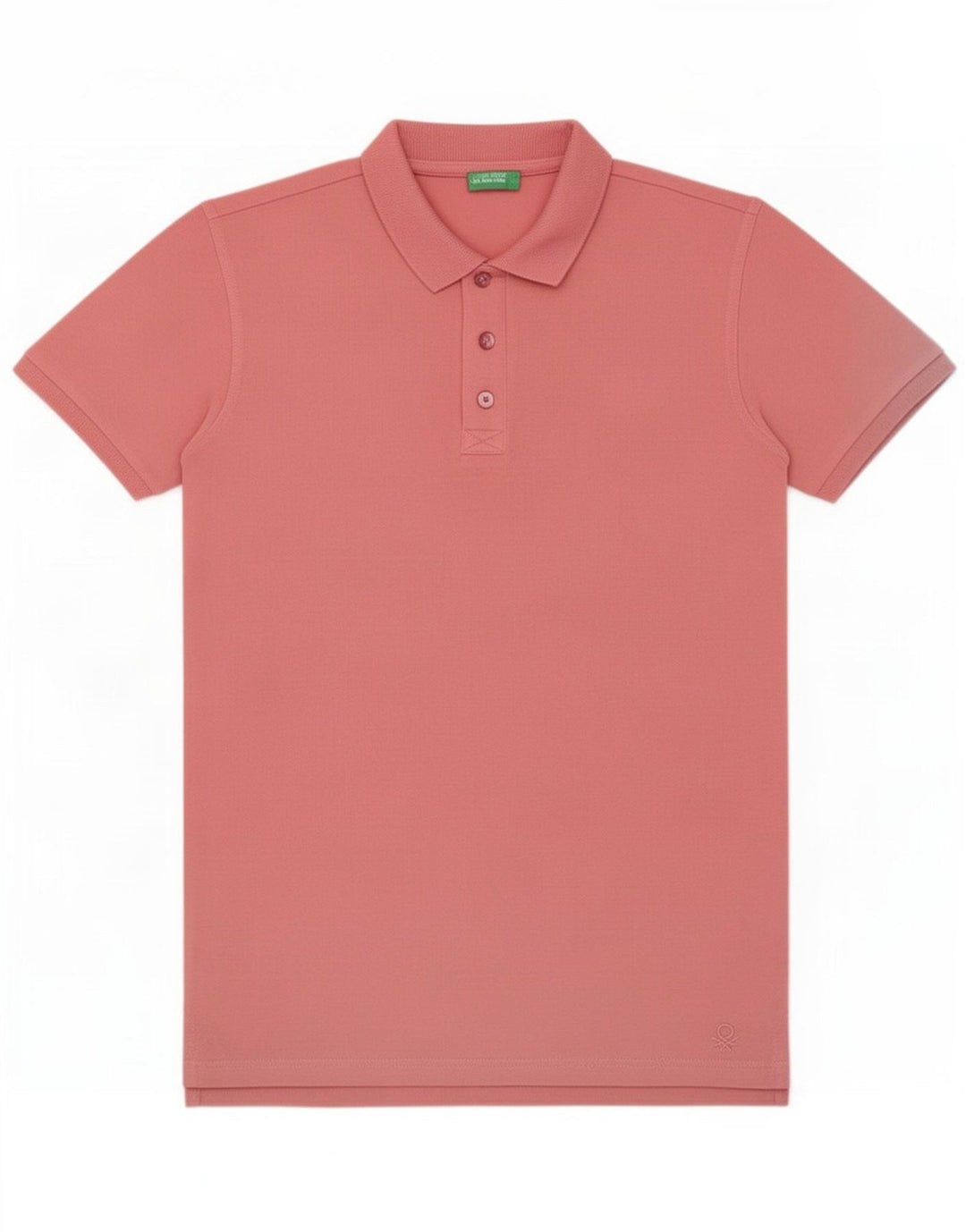 Benetton Polo Regular Homme Petit Rose Coton