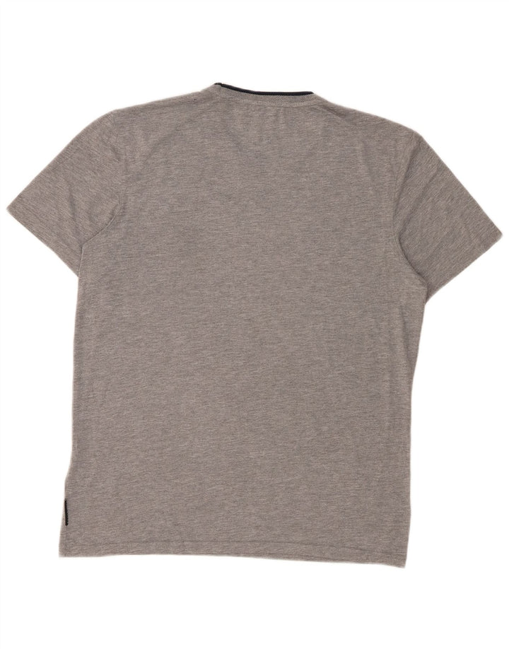 Ted Baker T-Shirt Homme Taille 3 Gris Moyen Polyester
