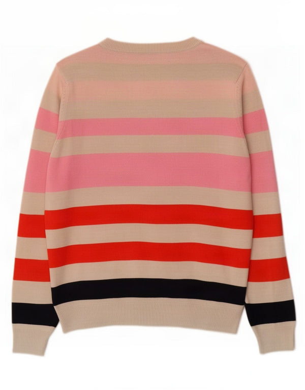 Marks & Spencer Pull col V pour femme UK 10 Small Multicolore