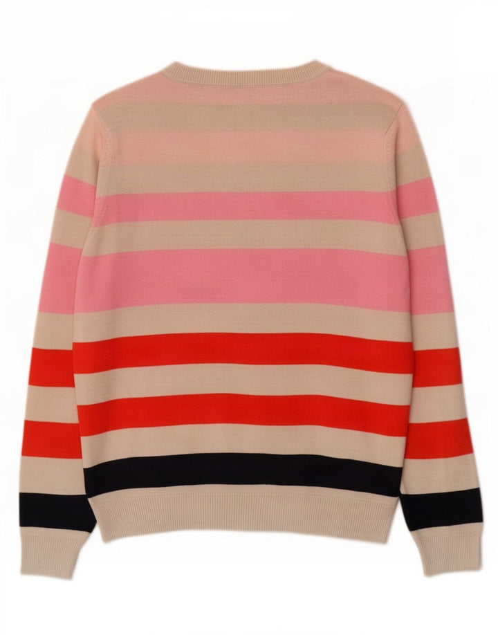 Marks & Spencer Pull col V pour femme UK 10 Small Multicolore
