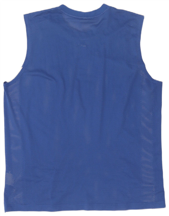 Nike Homme Débardeur Large Bleu Colorblock Polyester