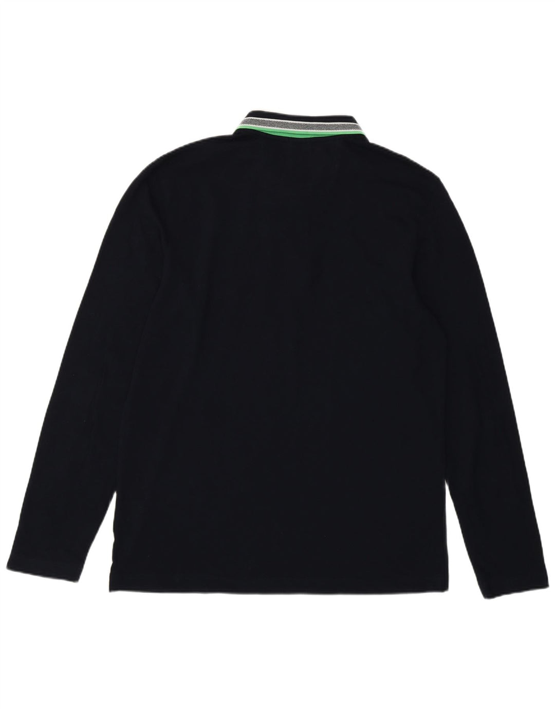 Hugo Boss Polo à manches longues Regular Fit pour homme en coton bleu marine Large