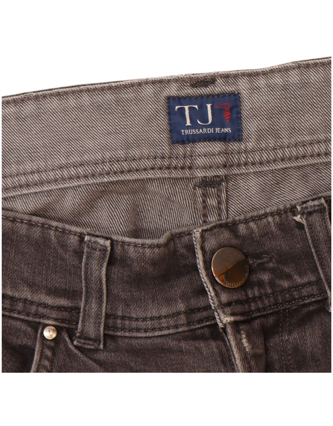 Trussardi Jean Slim W35 L32 Gris Coton Homme