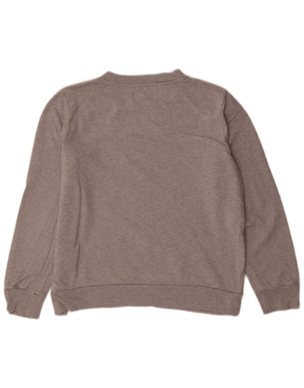 CALVIN KLEIN JEANS Sweat-shirt graphique pour femme UK 18 XL Coton gris