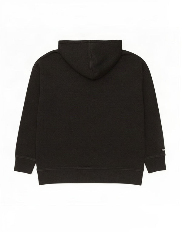 Reebok Pull à capuche graphique surdimensionné pour femme UK 44 Gris moyen Coton