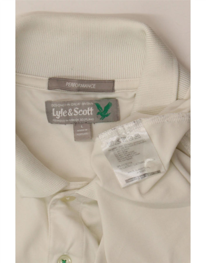 Lyle & Scott Polo Homme Grand Blanc Polyester