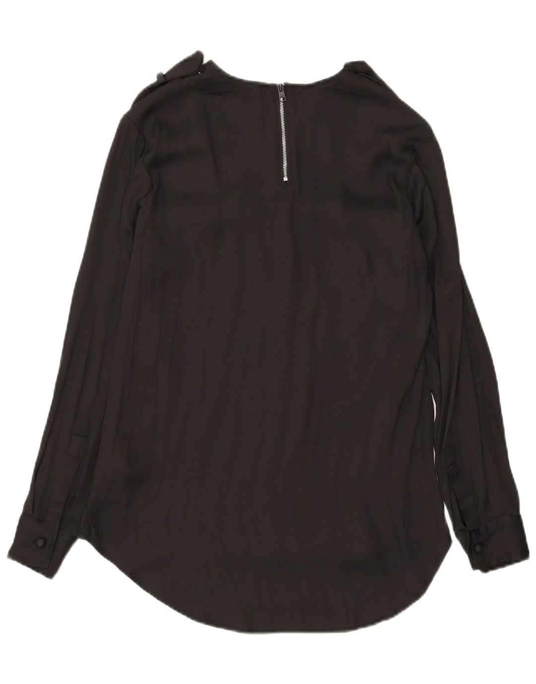 Replay Haut Chemisier Oversize à Manches Longues Femme UK 2 2XS Noir Polyester