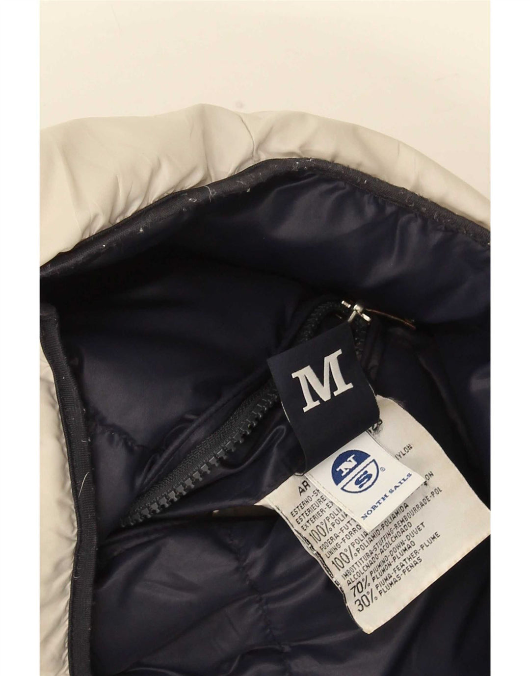 North Sails Gilet rembourré réversible pour homme UK 38 Bleu marine moyen Polyamide