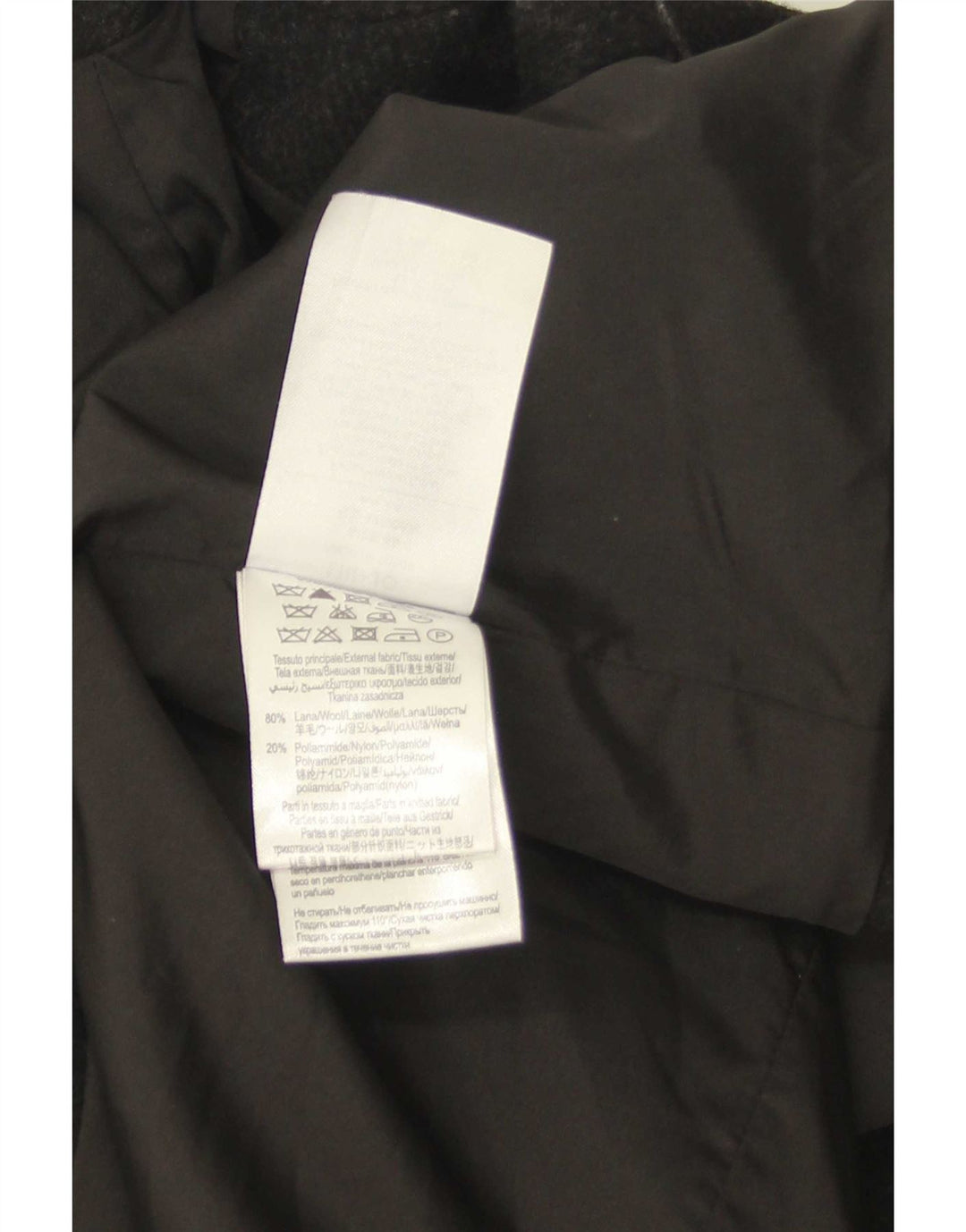 Liu Jo Manteau Double Boutonnage Homme IT 46 Petite Laine Noire