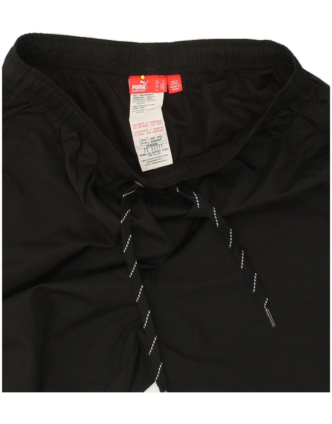 PUMA Mens Sport Shorts Medium Black Polyester Vintage Puma and Second-Hand Puma from Messina Hembry 