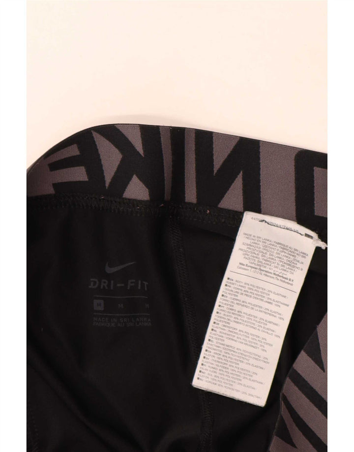 Nike Legging graphique Dri Fit pour femme UK 14 Noir moyen Polyester