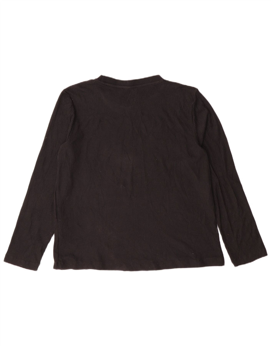 Zara Femme Top Manches Longues UK 18 XL Noir Polyester