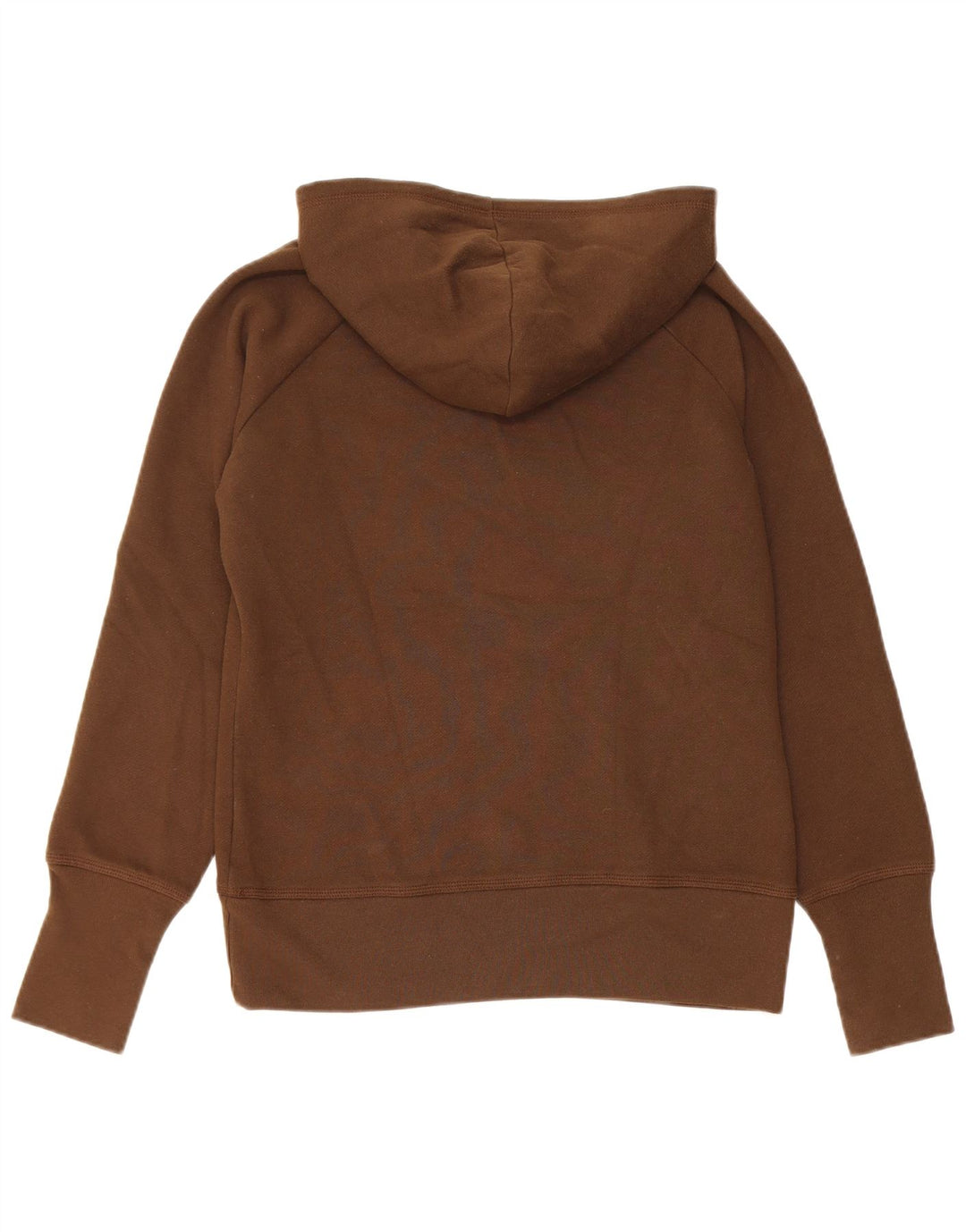 TOMMY HILFIGER Pull à capuche graphique surdimensionné pour femme UK 10 Small Marron