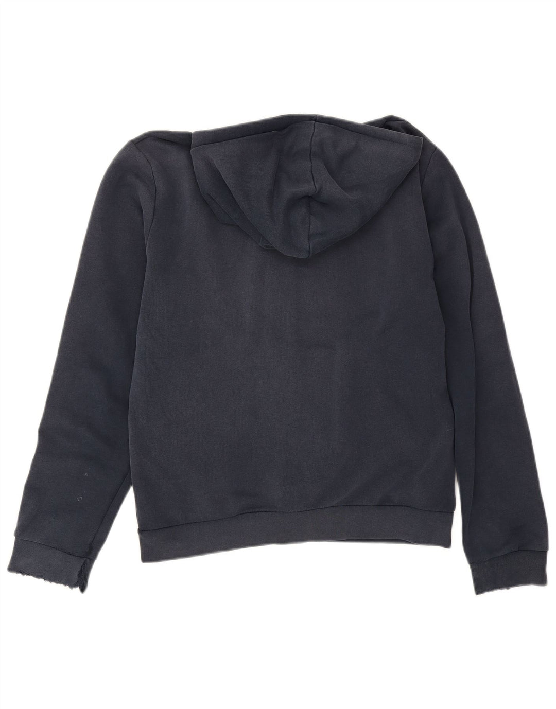 Zara Pull À Capuche Zippé Homme Bleu Marine Moyen Coton