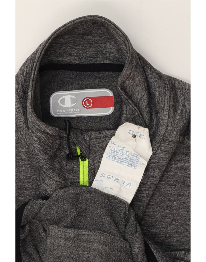 Champion Veste de survêtement pour homme Grand gris moucheté en polyester