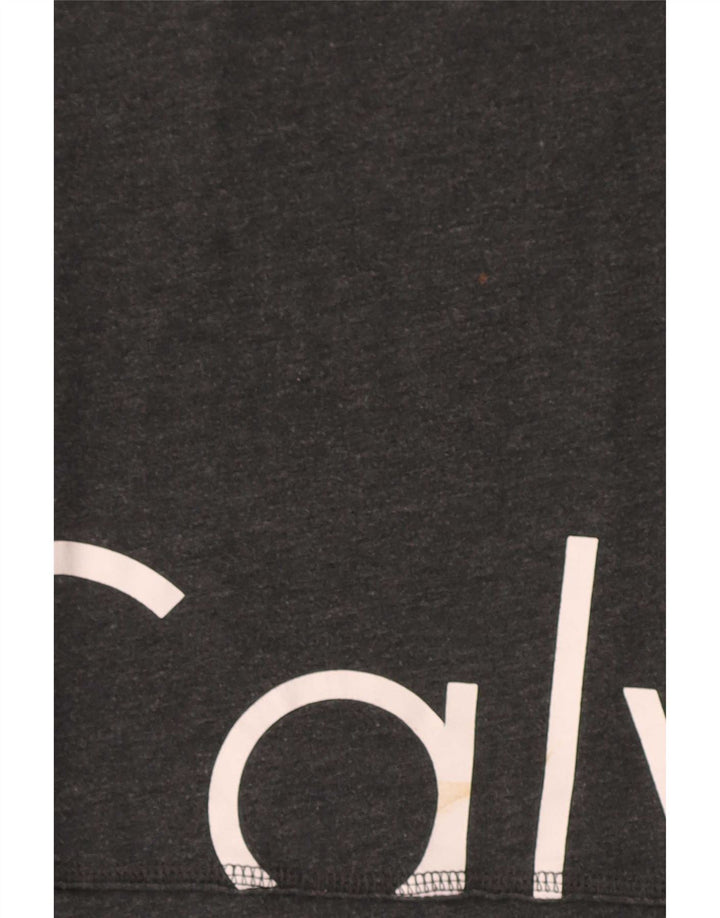 Calvin Klein T-shirt graphique Performance pour femme UK 14 Gris moyen