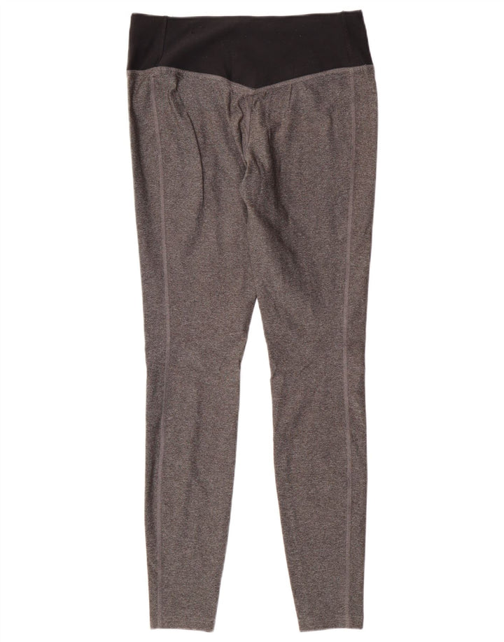 NIKE Legging Dri Fit pour femme UK 12 Polyester color block gris moyen