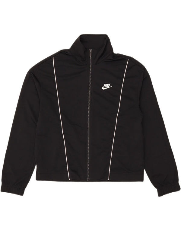 NIKE Veste de survêtement pour femme UK 14 Medium Noir Polyester