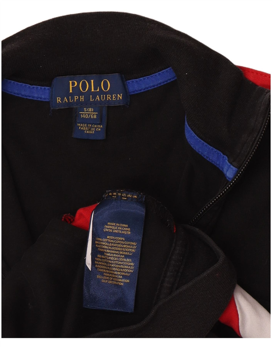 Polo Ralph Lauren Veste de survêtement pour garçon 7-8 ans Petit Noir