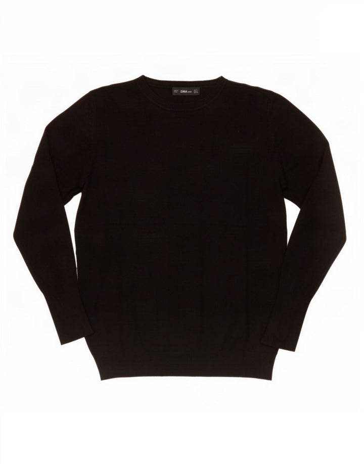 Zara Pull ras du cou pour femme UK 12 Noir moyen