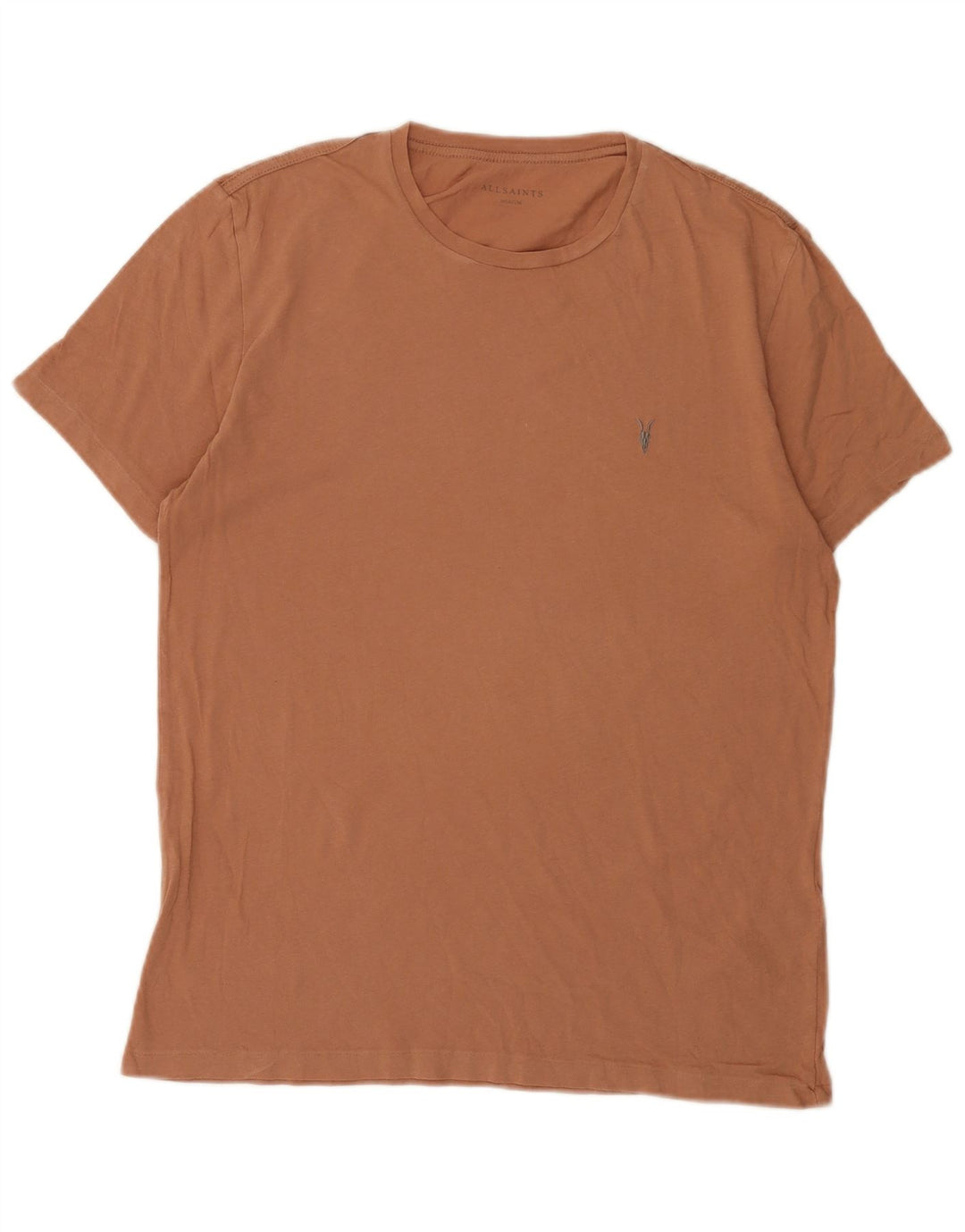 All Saints T-Shirt Homme Marron Moyen Coton