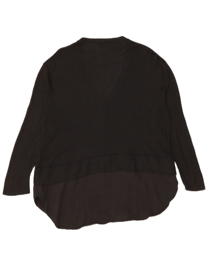 Zara Cardigan long pour femme UK 14 Noir moyen