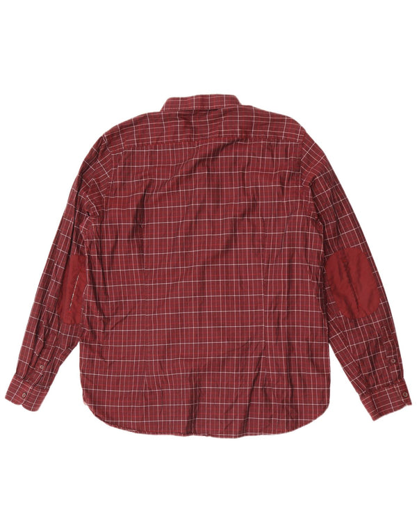 Ted Baker Chemise Homme Taille 7 3XL Marron Check Coton
