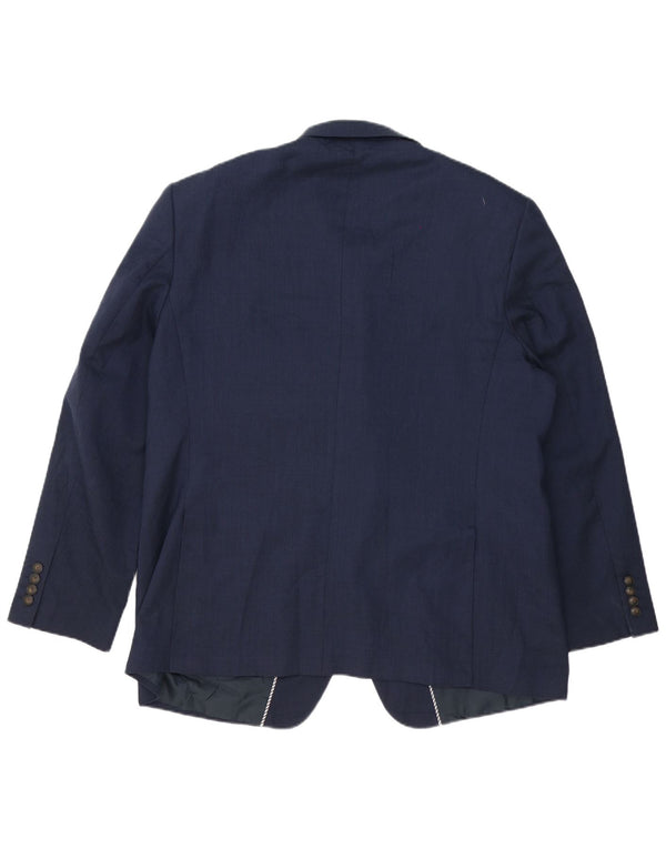Marks & Spencer Veste blazer à 2 boutons pour homme UK 46 XL Bleu marine Polyester