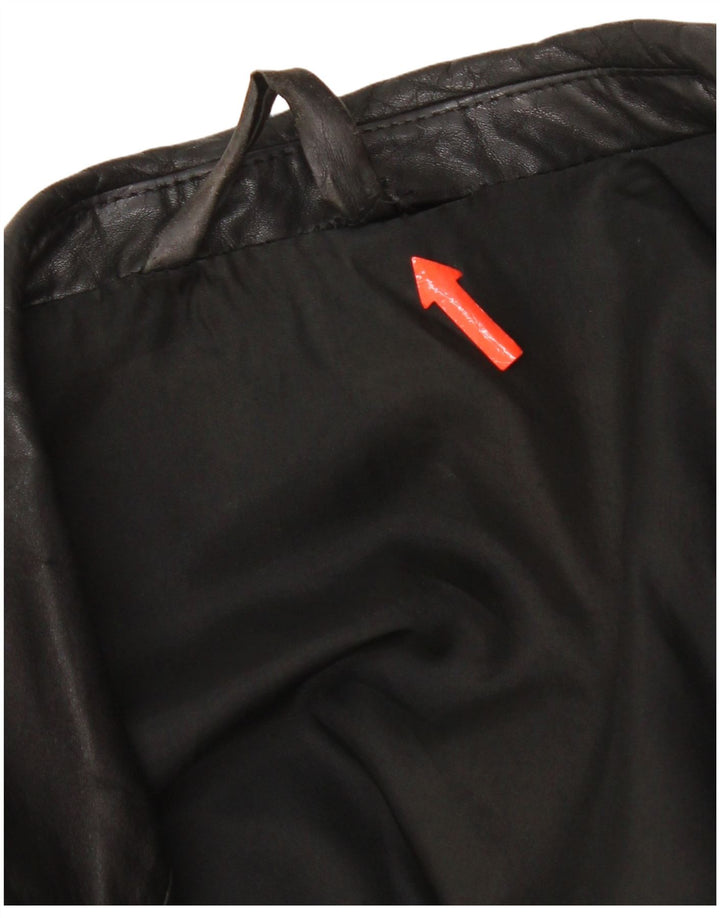 Veste en cuir homme vintage UK 38 Cuir noir moyen