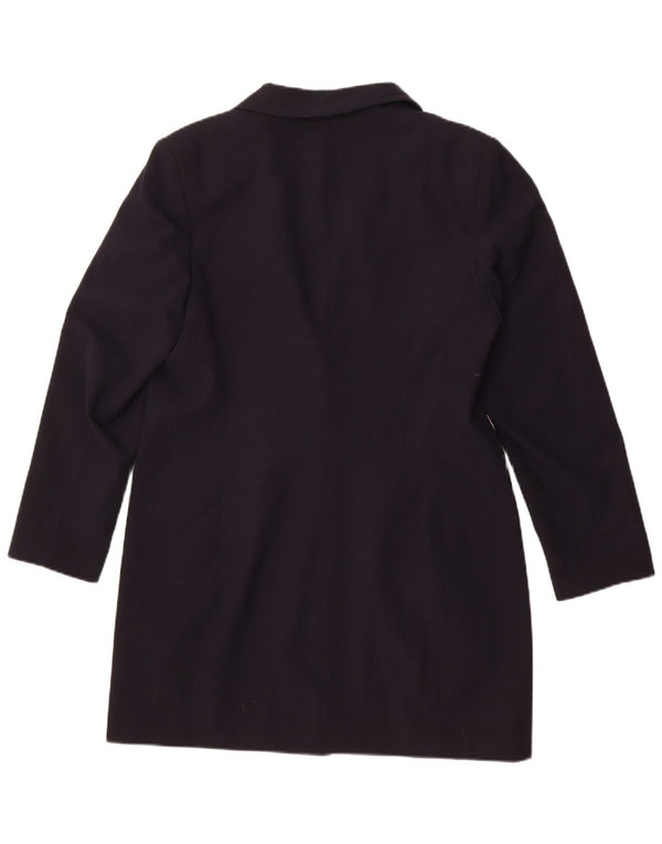 Marks & Spencer Veste blazer longue pour femme UK 16 Large Bleu marine