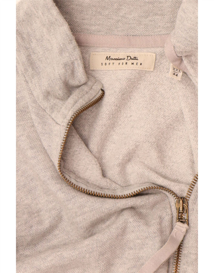 Massimo Dutti Veste de survêtement pour homme 2XL Gris moucheté