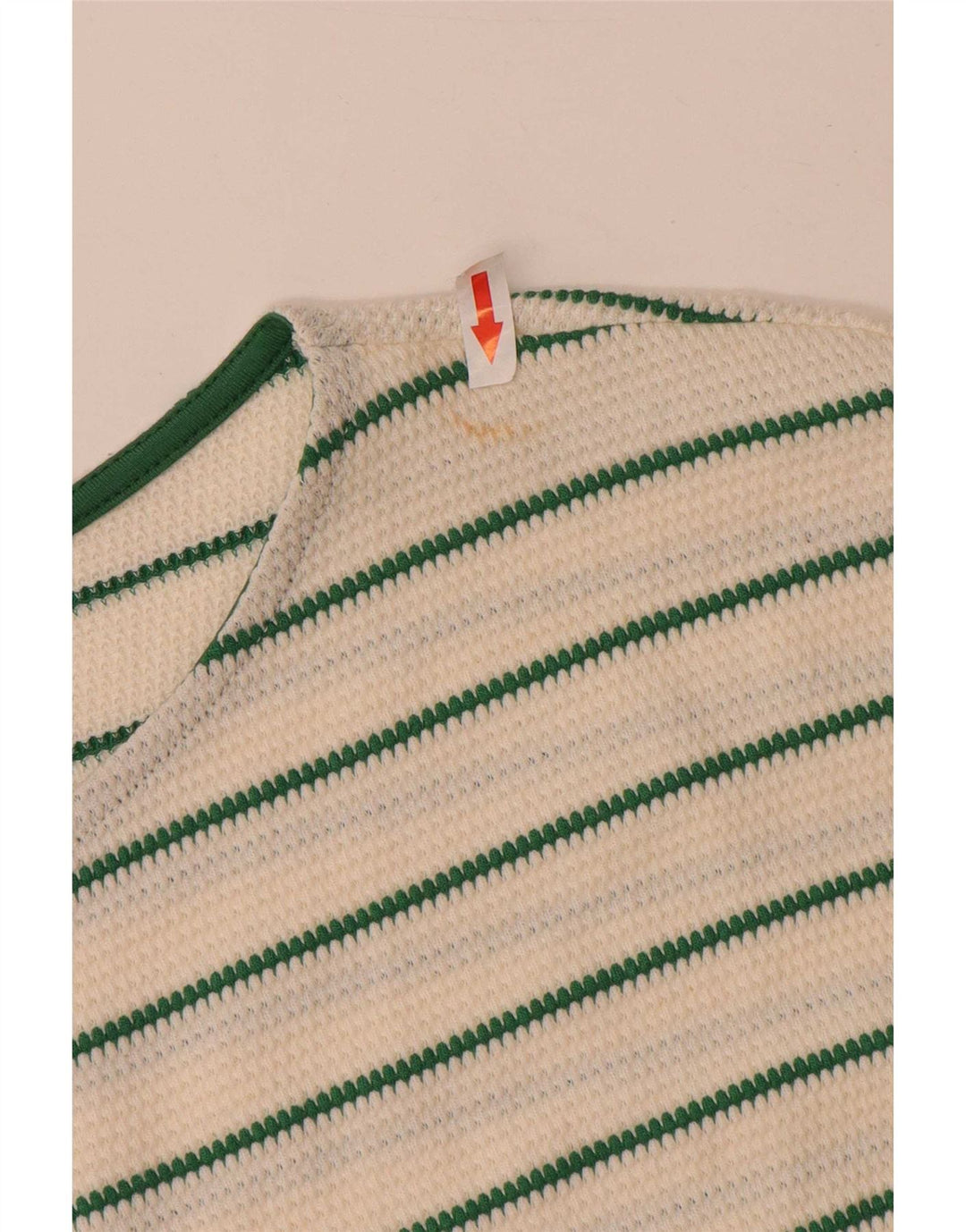 Phase Eight Haut Femme Manches 3/4 UK 12 Coton Rayé Blanc Moyen