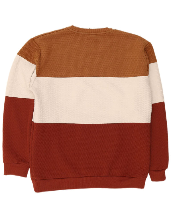 Zara Homme Sweatshirt Jumper XL Multicolore Colourblock Polyester