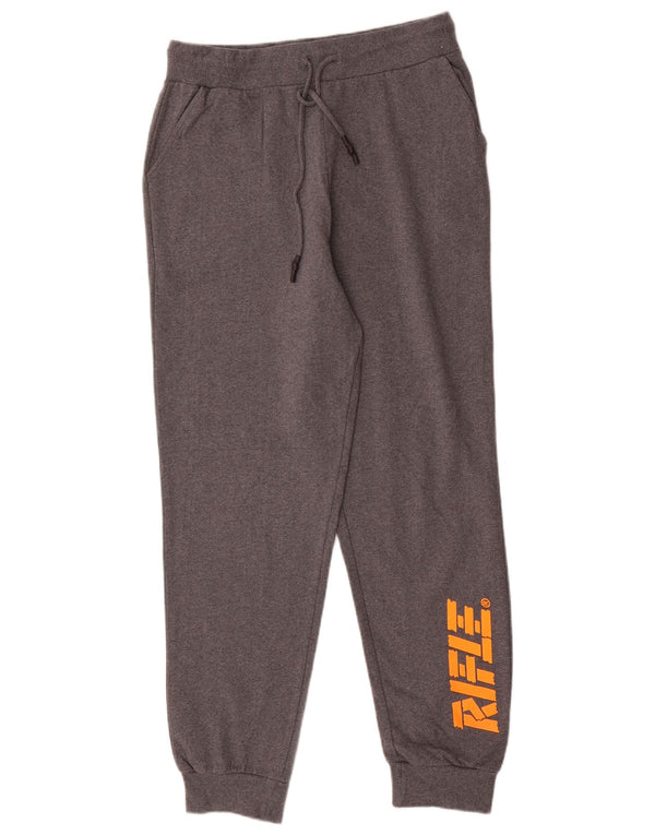 Rifle Pantalon de Survêtement Graphique Homme Joggers XL Gris Moucheté Coton