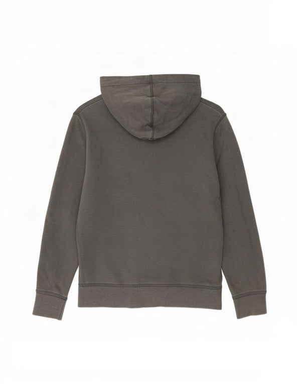 Gap Pull à capuche zippé graphique pour garçon 8-9 ans Gris Coton