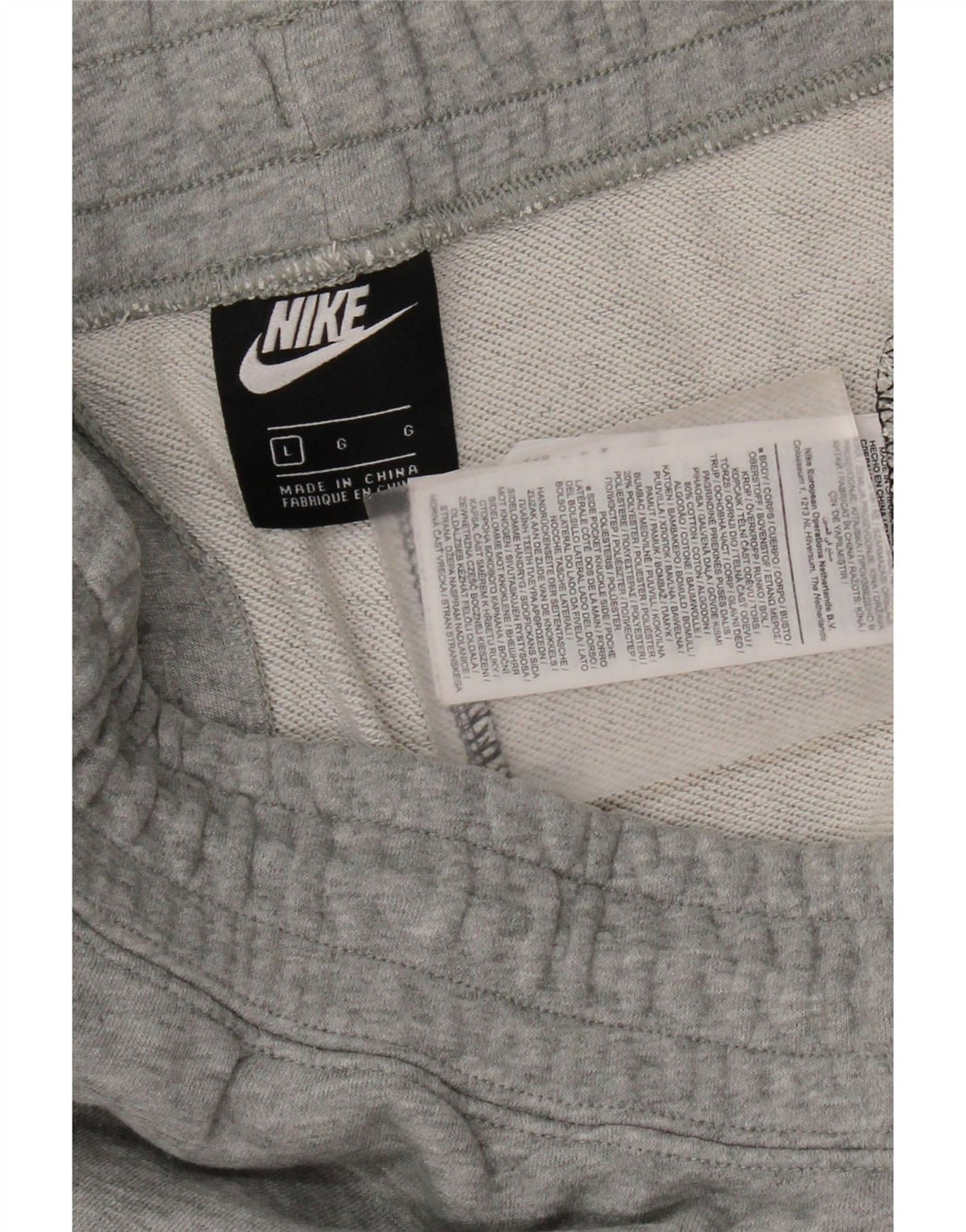 Nike Short de sport pour homme en coton color block Noir Taille L